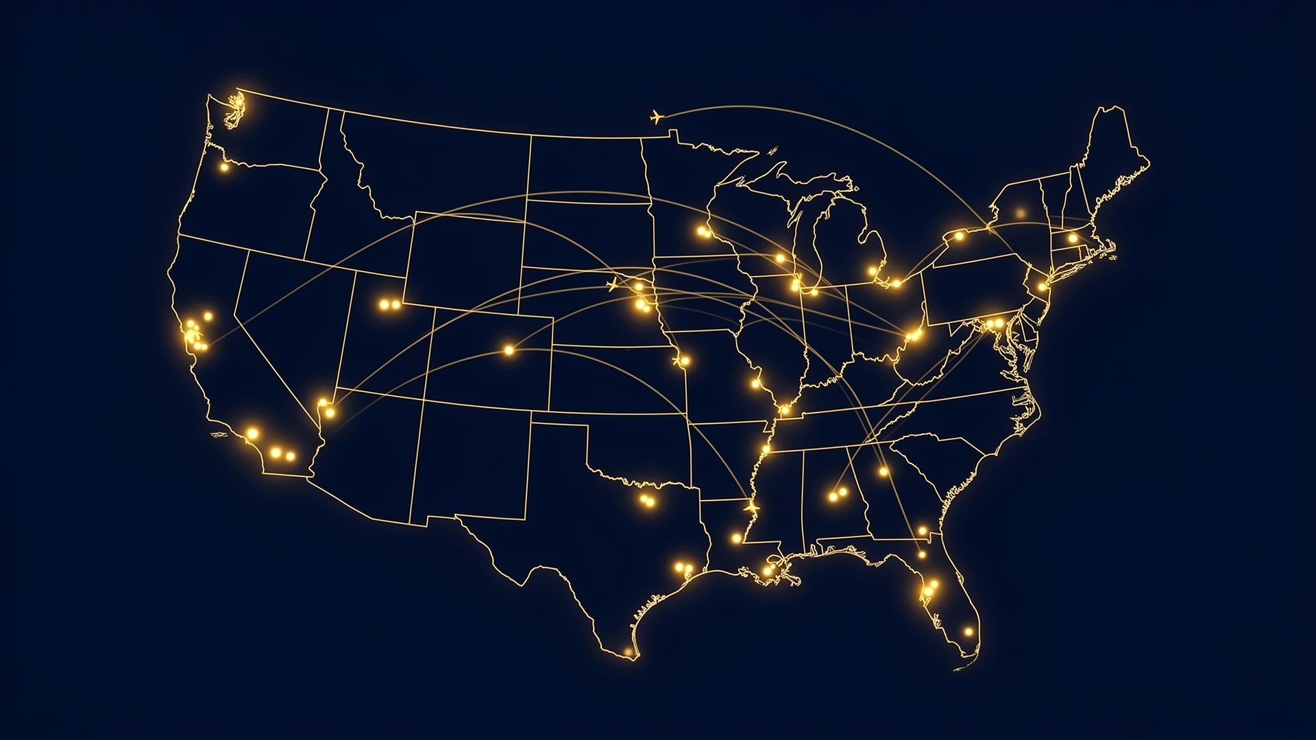 EPD nationwide U.S. distribution network map